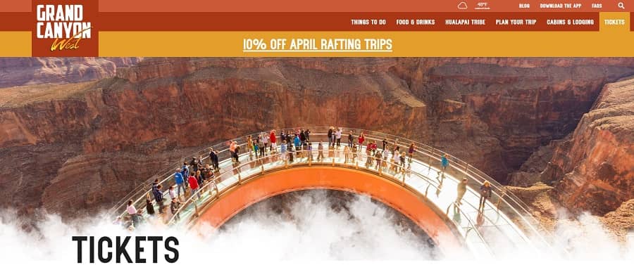 Grand Canyon West Spring Escape Package closetsamples