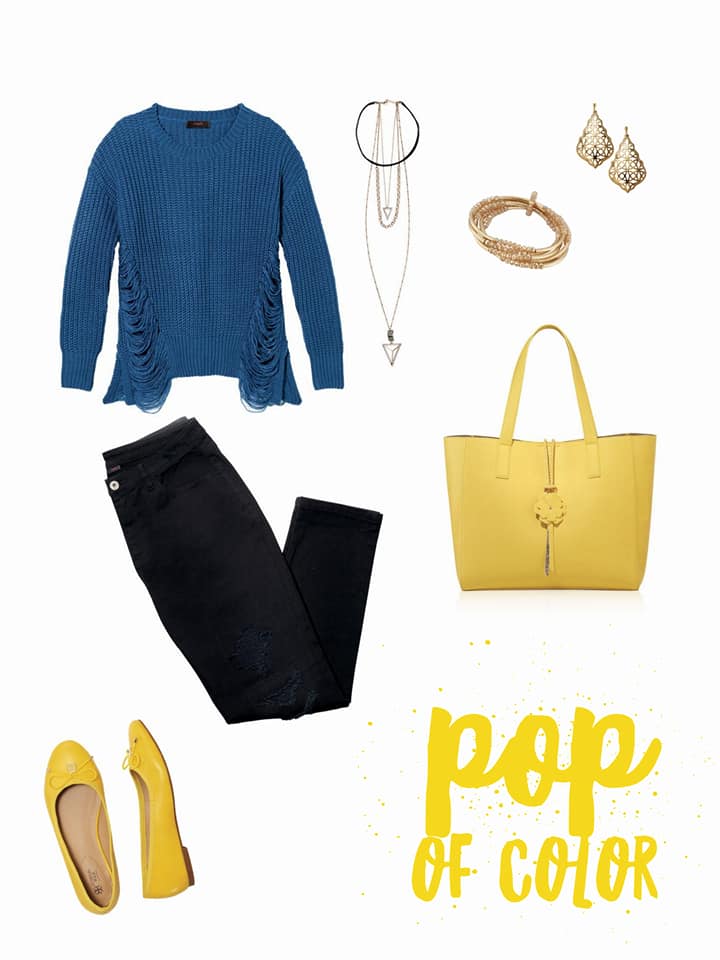 Get a Pop of color with this A...