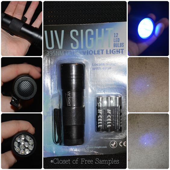 Blacklight flashlight - Ideal.