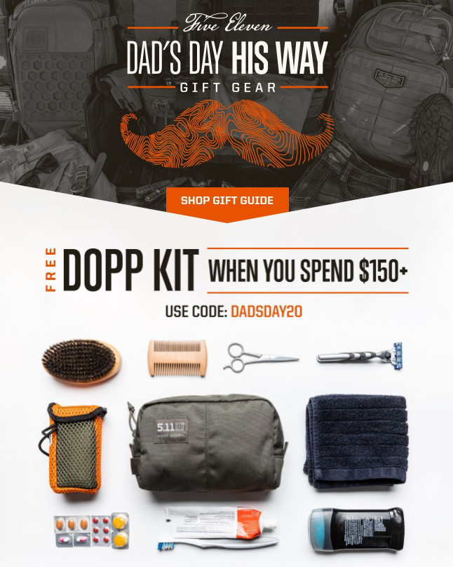 FREE Dopp Kit from 5.11 Tactic...