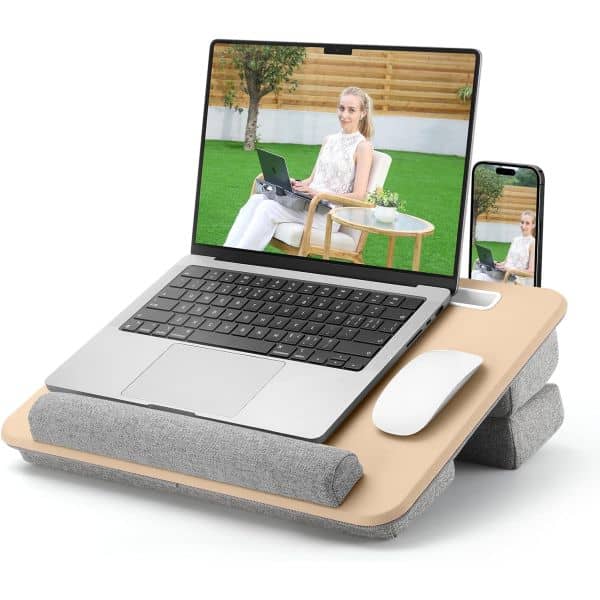 Adjustable Laptop LapDesk Cushion Storage Function AntiSlip WristRest closetsamples
