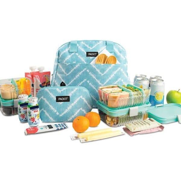 Packit Freezable Bowler Lunch Bag with snack Bag closetsamples