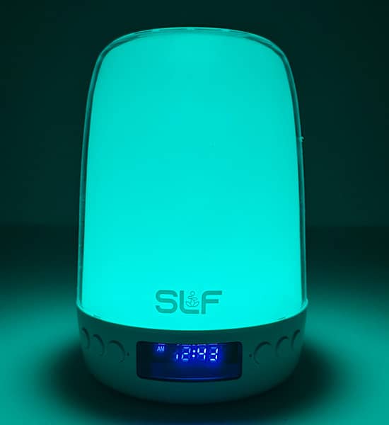 SLF Sleep Sound Machine MultiColor Lamp Bluetooth Speaker Alarm Clock closetsamples