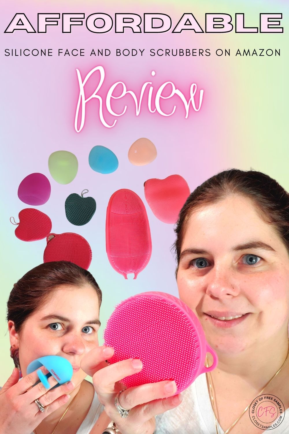 Affordable Silicone Face and Body Scrubbers on Amazon Review closetsamples Pinterest