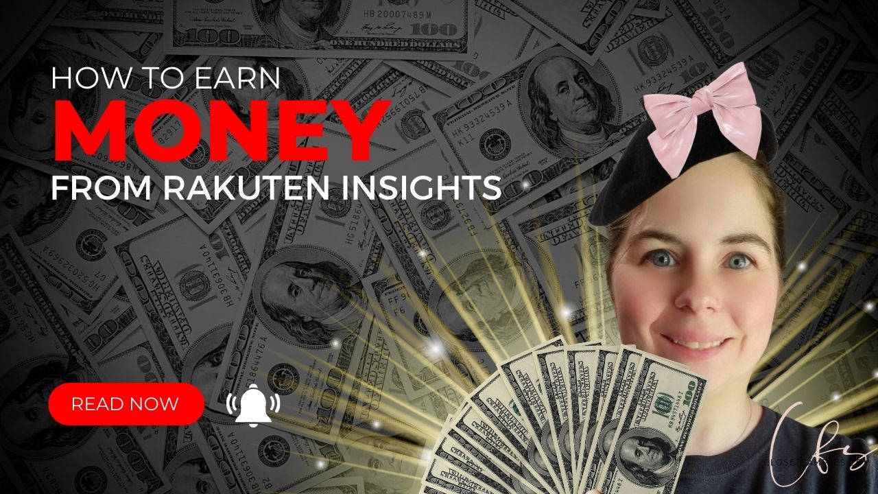 Earn Cash From Rakuten Insight closetsamples