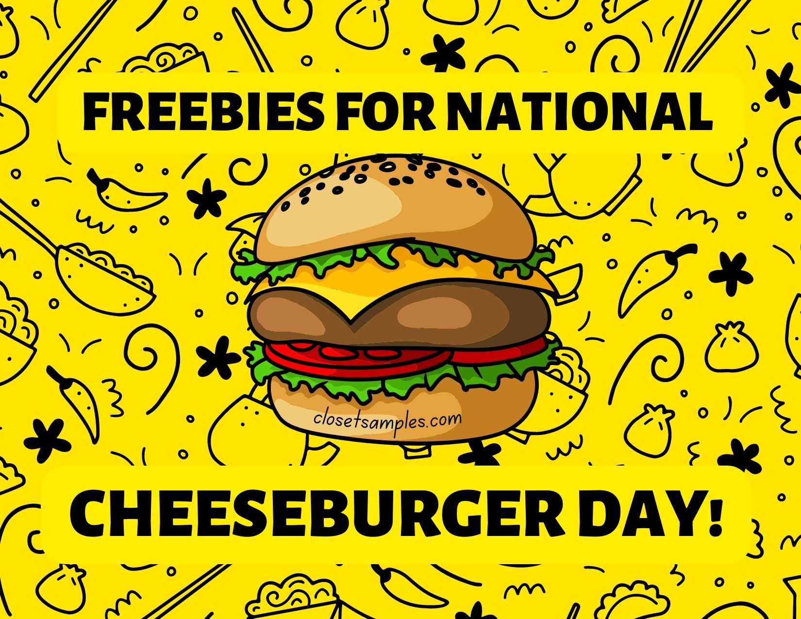 FREE Sandwiches for National Cheeseburger Day closetsamples