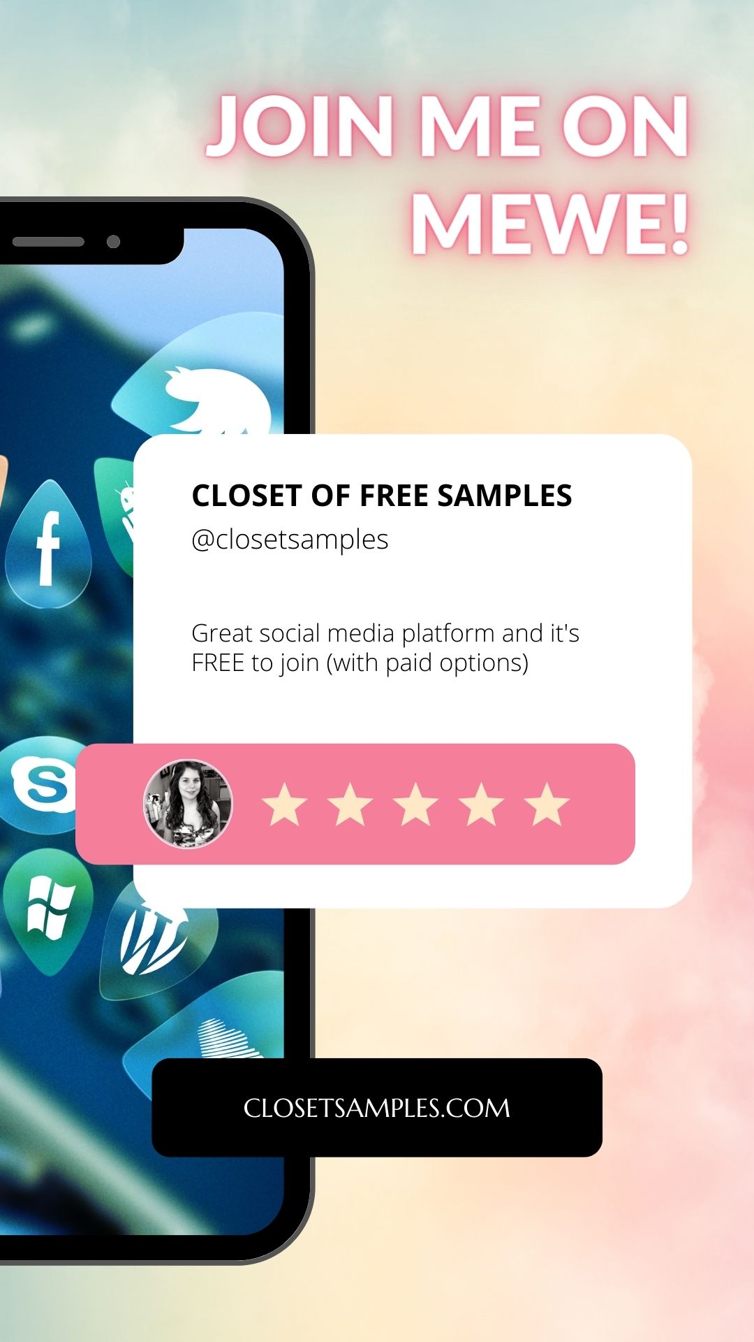 Join Closet of Free Samples on MeWe closetsamples Pinterest