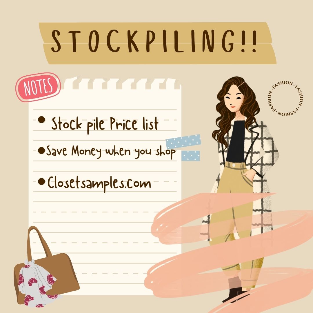 Stockpiling Stock Up Price List closetsamples