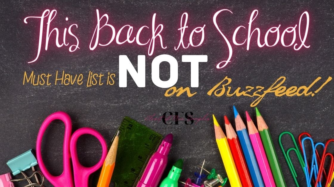 This Back to School Must Have List is NOT on Buzzfeed closetsamples