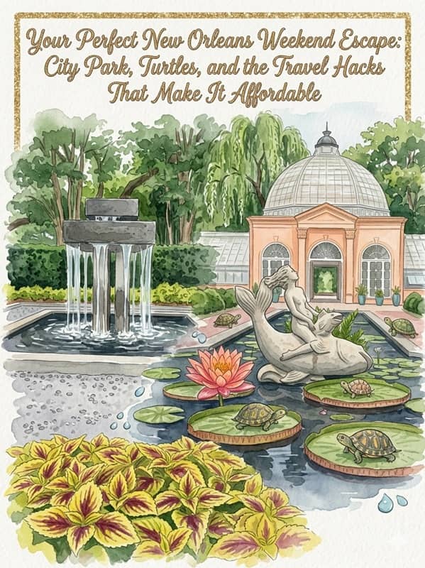 Your Perfect New Orleans Weekend Escape: City Park, Turtles, and the Travel Hacks That Make It Affordable