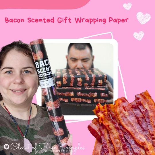Bacon Scented Gift Wrapping Paper Valentines Day