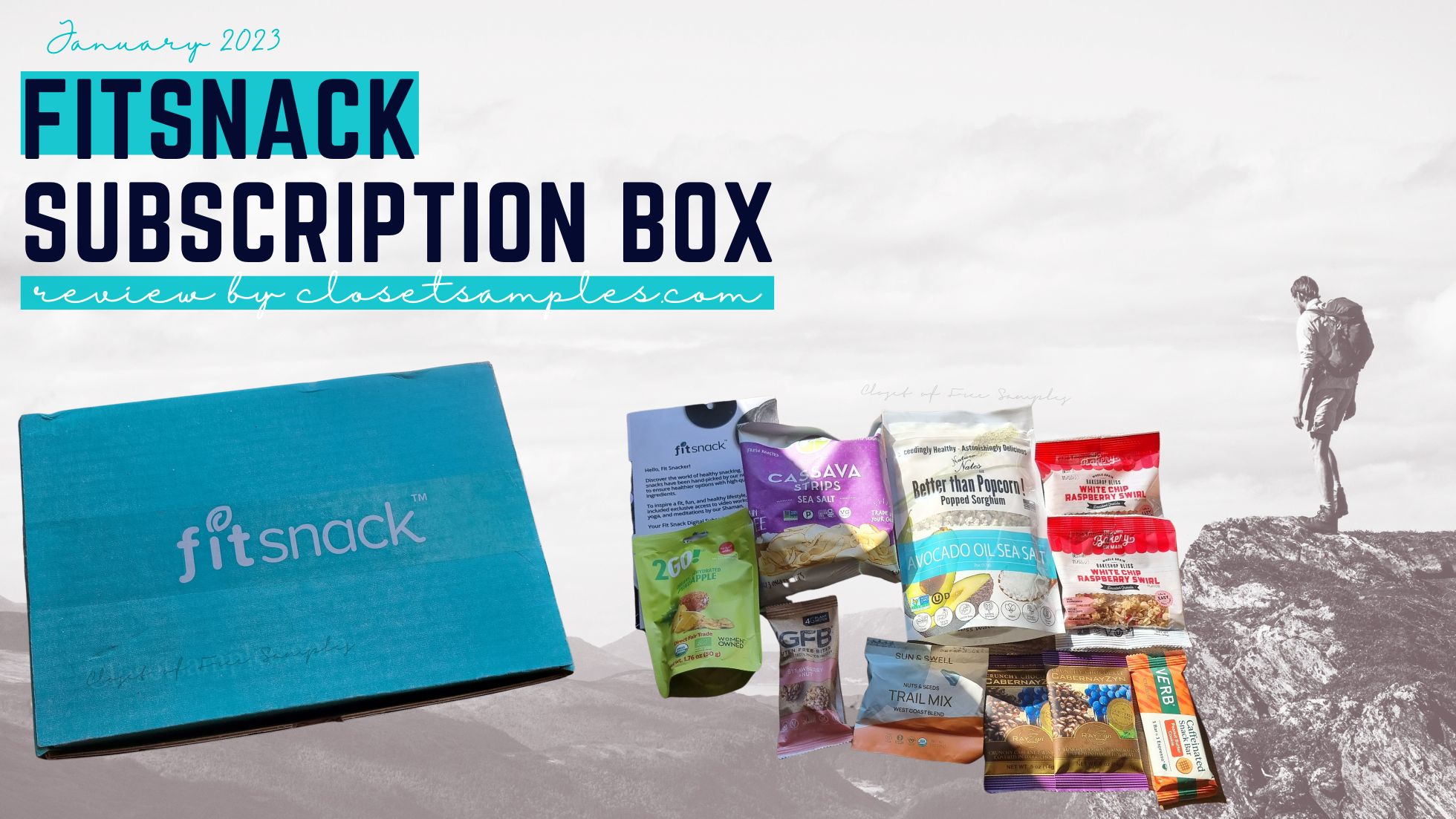 FitSnack Subscription Box january 2023 Review closetsamples