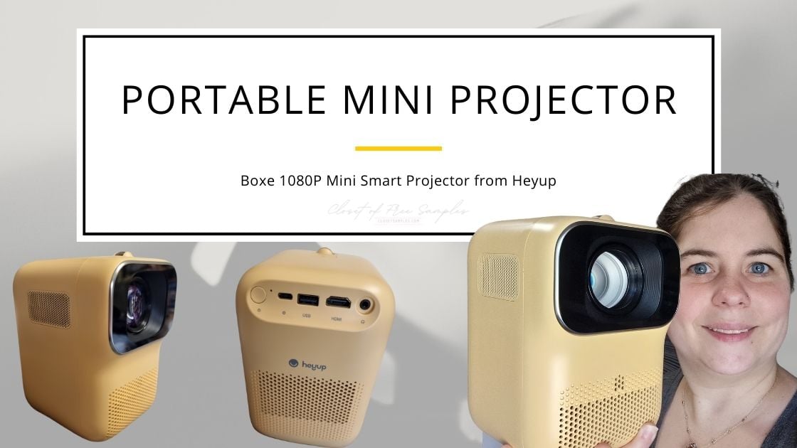 Heyup Portable 1080P Mini smart Projector On the Go review closetsamples