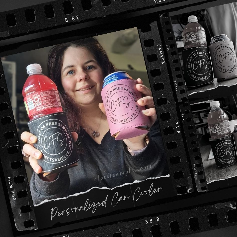 Personalized Can Cooler on Etsy Review closetsamples portrait