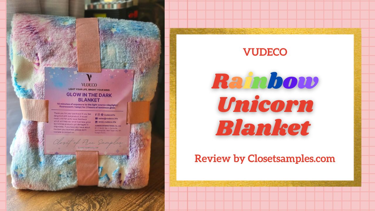VUDECO Rainbow Unicorn Blanket...