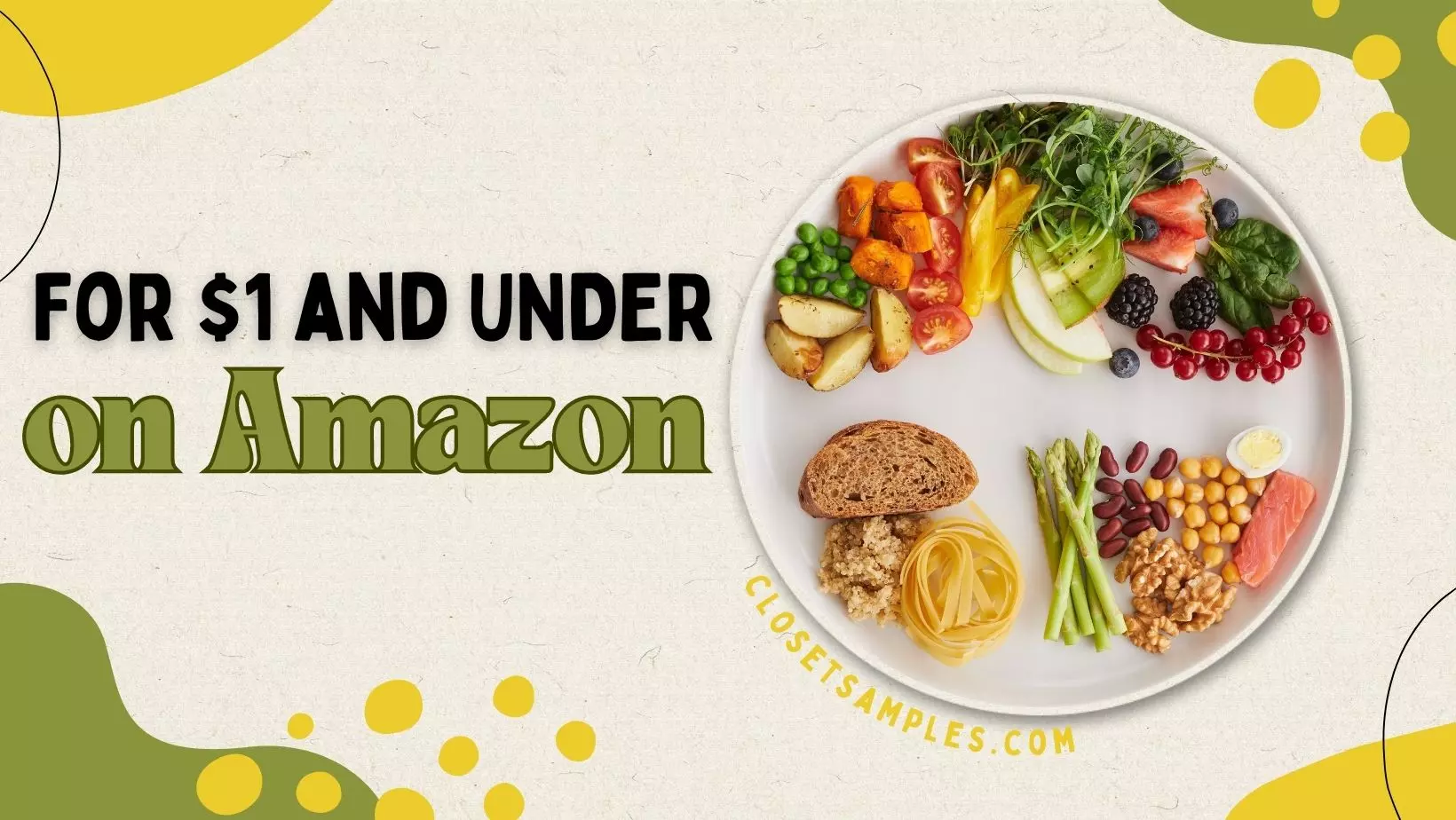 Food 1 and UNDER on Amazon closetsamples