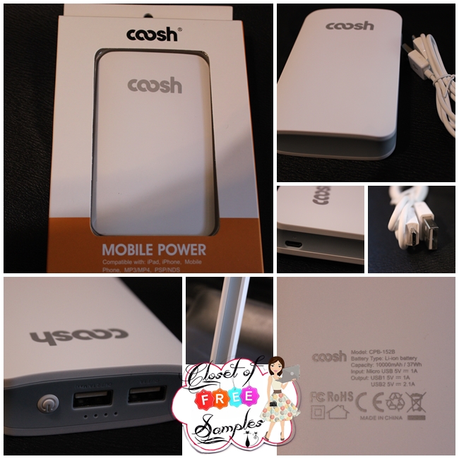 Coosh 10000mAh External Battery Portable Dual USB Charger Review