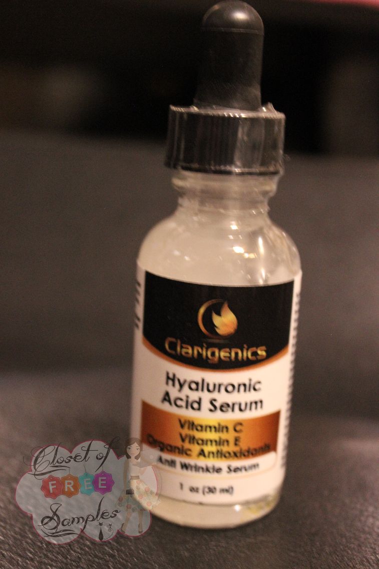 Clarigenics Hyaluronic Acid Serum #Review