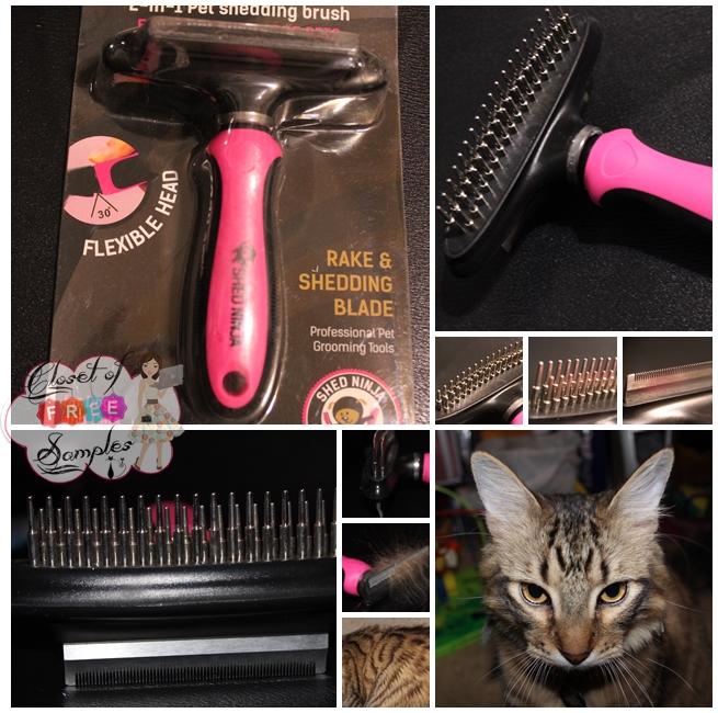 Shed Ninja 2 In 1 Shedding Brush for Dogs and Cats #Review