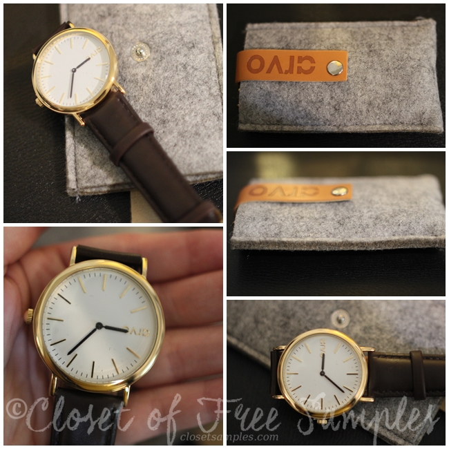 {Giveaway} Arvo wristwatch - Minimalist style with leather #Review